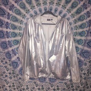 FILA holographic windbreaker // water proof !!